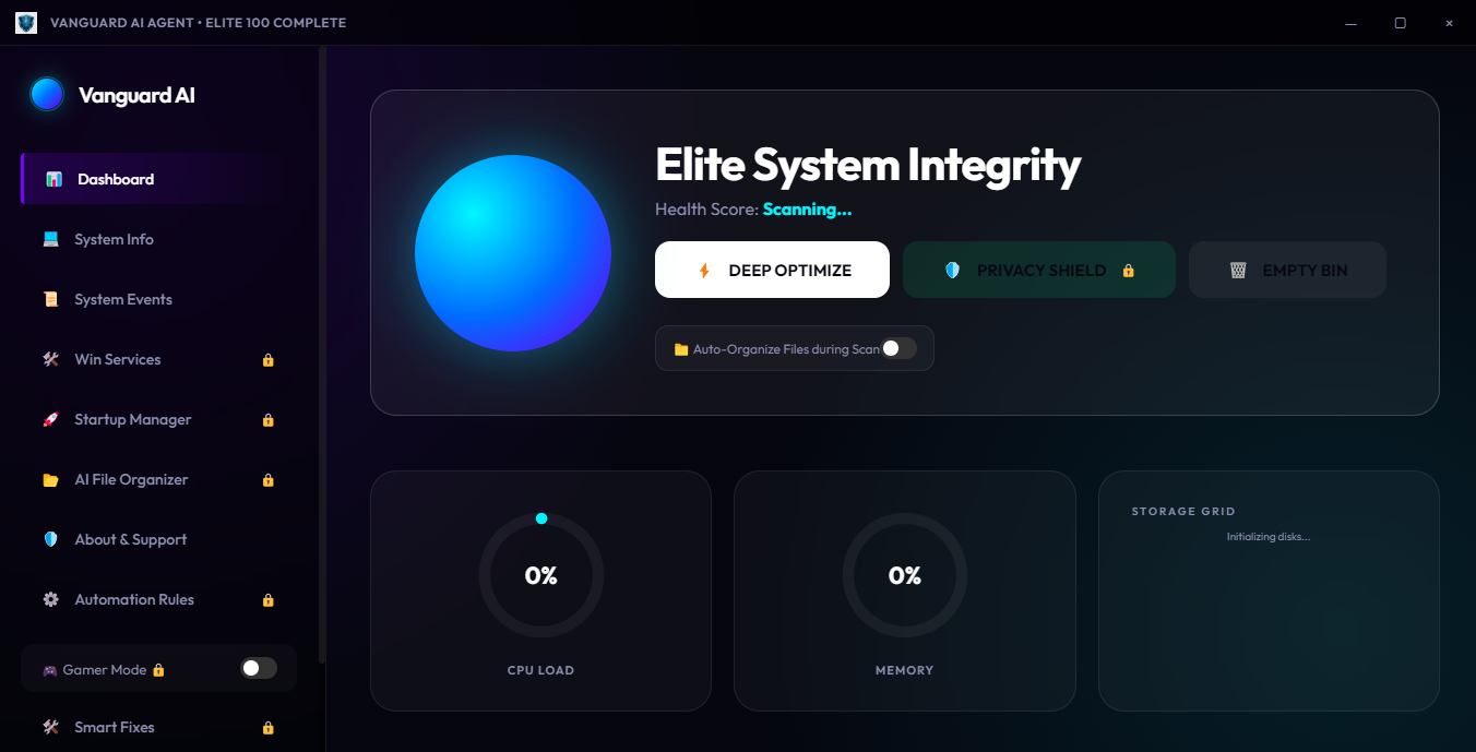 Vanguard AI Dashboard